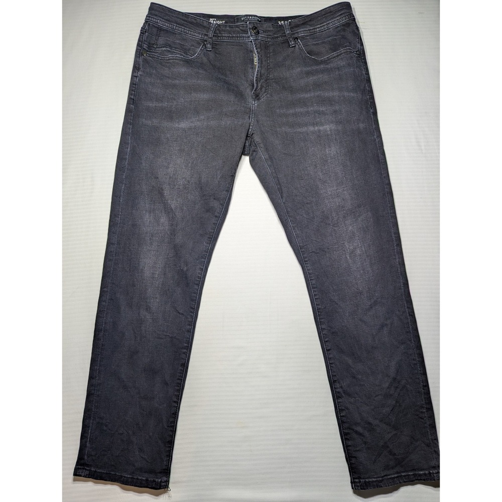 Liverpool Men's 35x30 Defrn Straight Leg Jeans Grey Quiet Luxury Streetwear